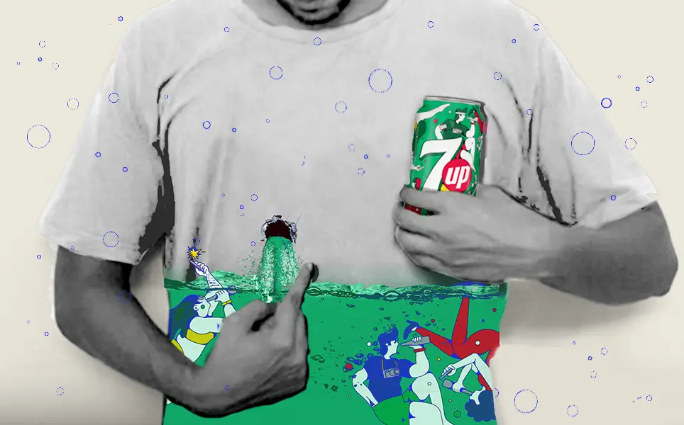 7Up — Dirección de arte, Diseño de personajes, Ilustración, Motion · Adri Torres (8/13)